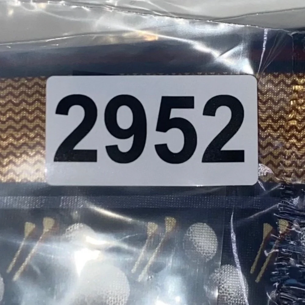 Steven Harris‎ Mens Golf Ball and Tee Striped Gold Black Polyester Necktie Tie
